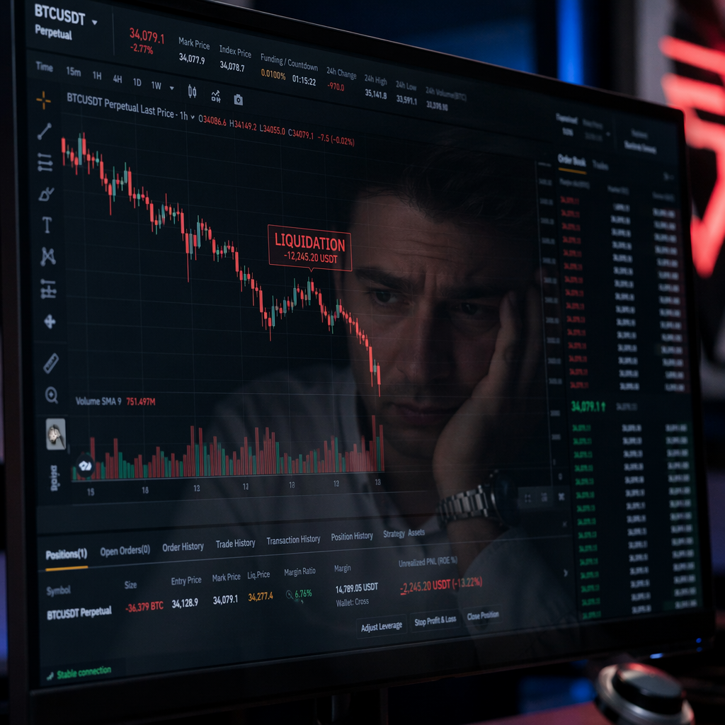 نمودار ریزش قیمت بیت کوین تا ۵۸ هزار دلار