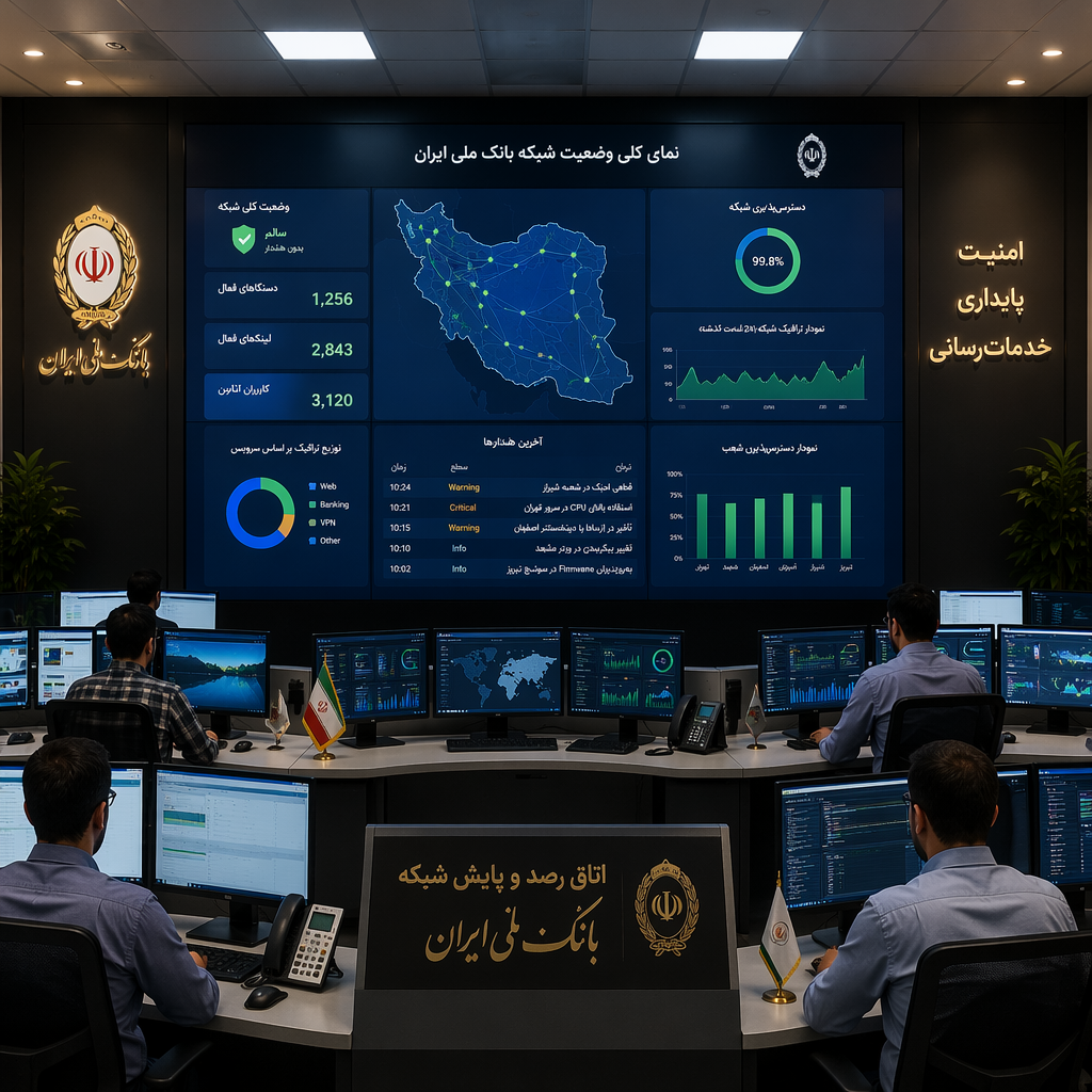 بررسی پایداری سامانههای بانک ملی و تابآوری دیجیتال